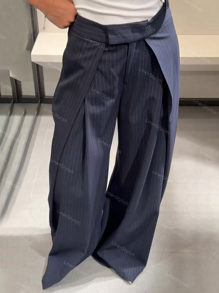 Elegante Streifenhose für den Alltag