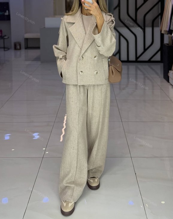 Elegantes Set aus Jacke und Hose