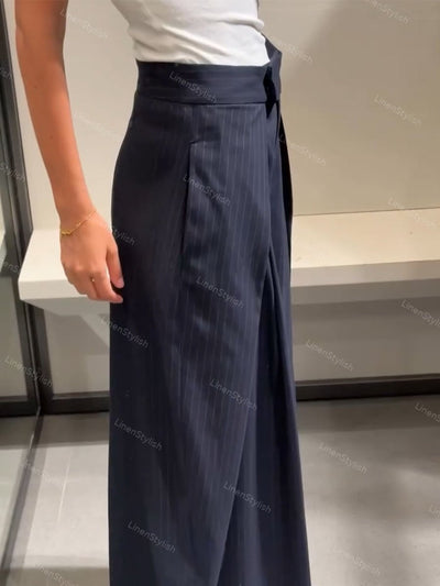 Elegante Streifenhose für den Alltag