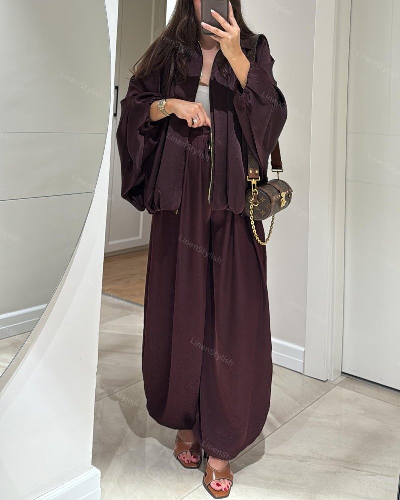 Lässiges Set aus Jacke und Hose