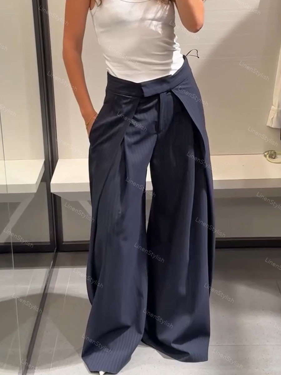 Elegante Streifenhose für den Alltag