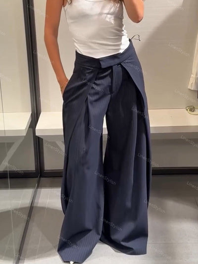 Elegante Streifenhose für den Alltag